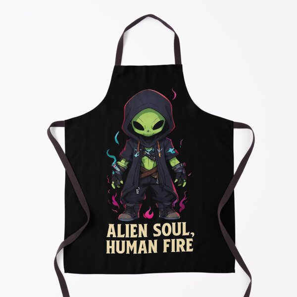 Item preview, Alien Soul, Human Fire – Cosmic Warrior with Mystical Energy designed and sold by digijob.