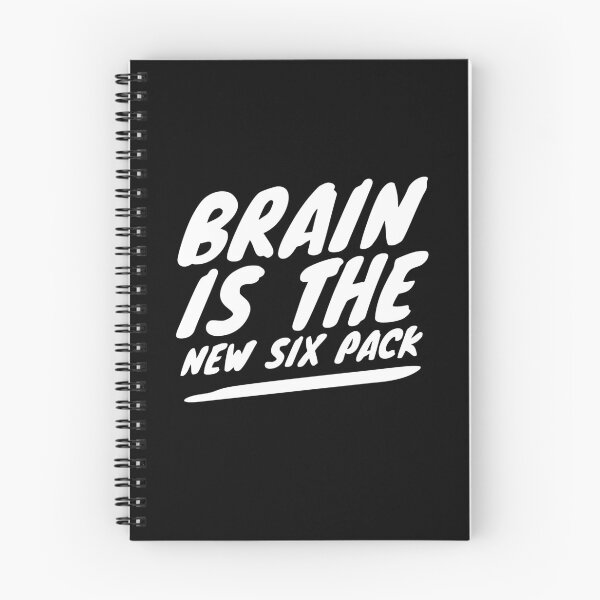Item preview, Brain Is The New Six Pack Quote - White designed and sold by WAMTEES.