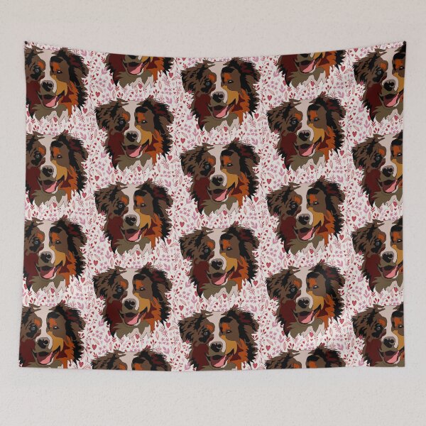 Item preview, Copy of Aussie mutt Valentine’s Day pattern designed and sold by LeahcarsArt.