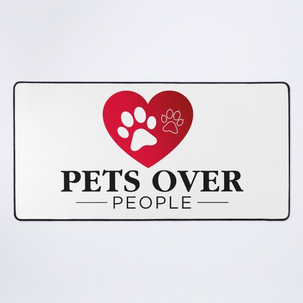 Item preview, Pets Over People Heart Paw Print Illustration designed and sold by PixelGrafiks.