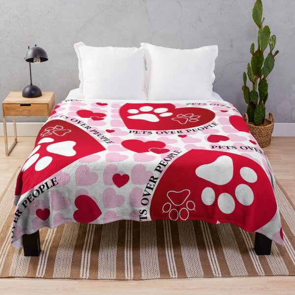 Item preview, Pets Over People Heart Paw Print Illustration designed and sold by PixelGrafiks.