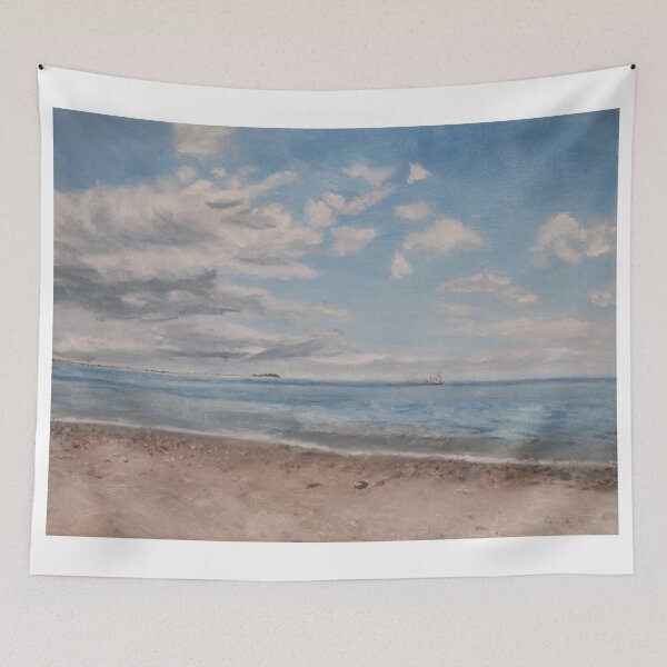 Item preview, Beach Painting Print designed and sold by Mel Katcharian.
