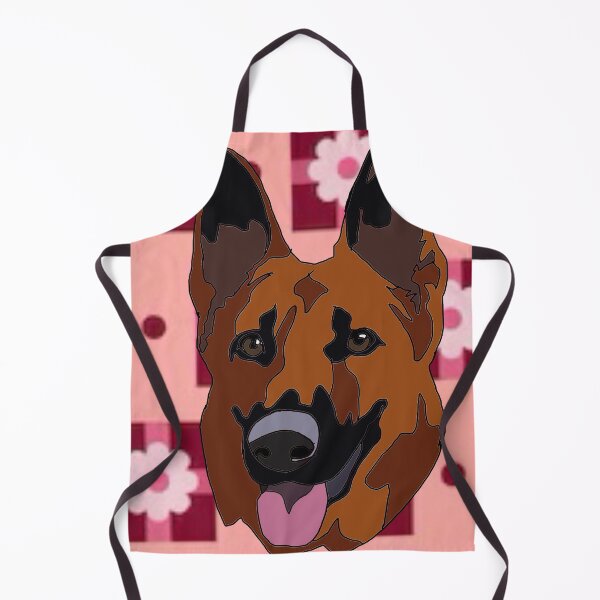 Item preview, German shepherd mutt Valentine’s Day pattern designed and sold by LeahcarsArt.