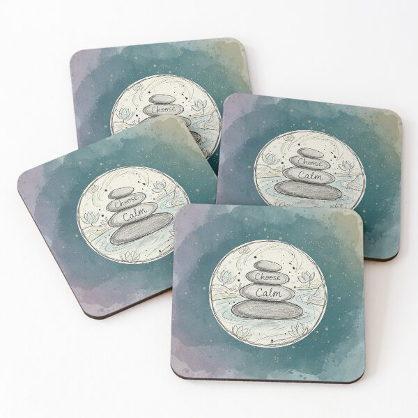 Item preview, Zen Stones: Choose Calm Sketch Art designed and sold by VisualRotaStudio .
