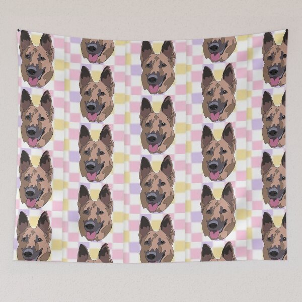Item preview, Copy of German shepherd mutt pastel pattern designed and sold by LeahcarsArt.