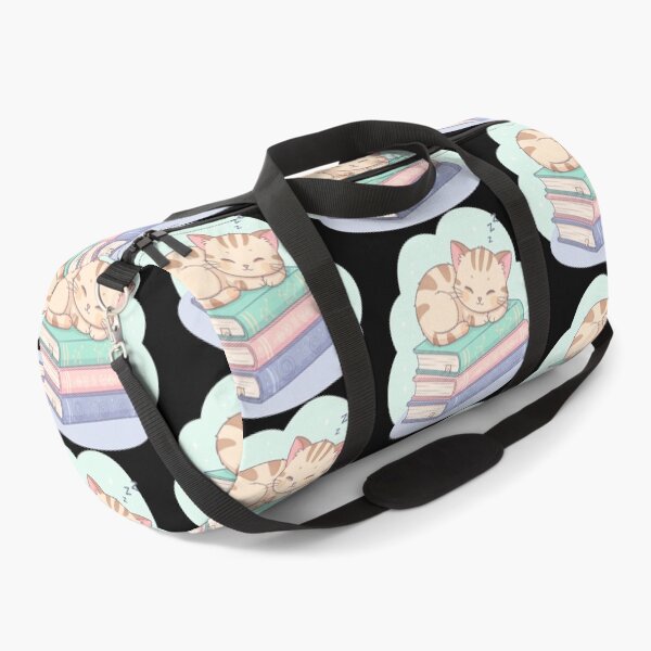 Item preview, Kawaii Sleeping Kitten on Pastel Book Stack - Cute Bookworm Aesthetic designed and sold by DogLord.