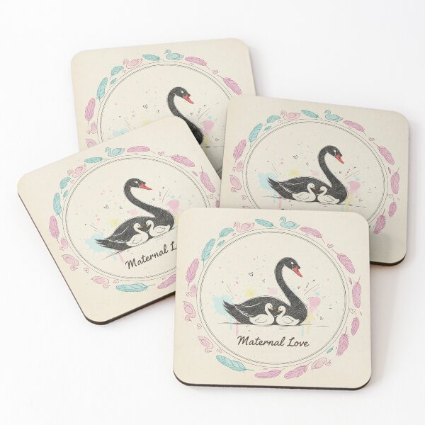 Item preview, Maternal Love: Swans on Lake Sketch designed and sold by VisualRotaStudio .