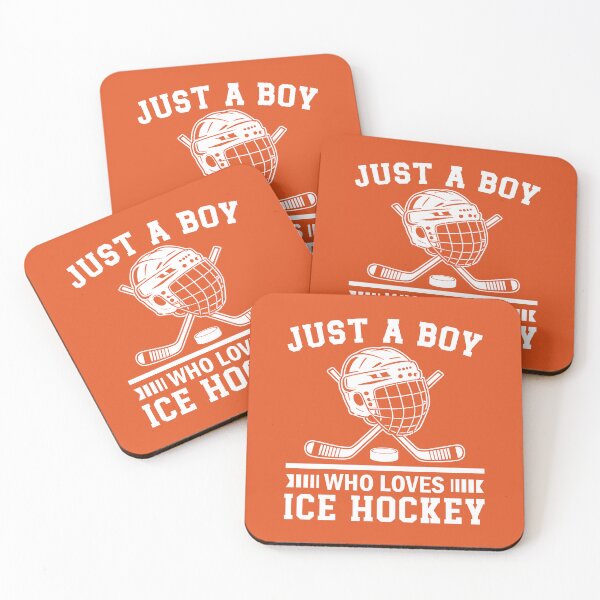 Item preview, Just A Boy Who Loves Ice Hockey. Ice Hockey Quote. Hockey Gift designed and sold by DesignHouse07.