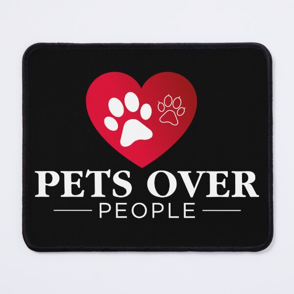 Item preview, Pets Over People Heart Paw Print Artwork designed and sold by PixelGrafiks.