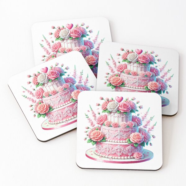 Item preview, Gourmet Valentine Love Cake - Sweet Heart Dessert Art designed and sold by FuzionRaptor.