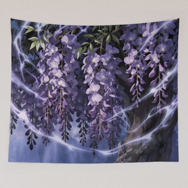 Item preview, Midnight Wisteria Nexus – Dark Fantasy Bloom designed and sold by EmeraldeaArt.