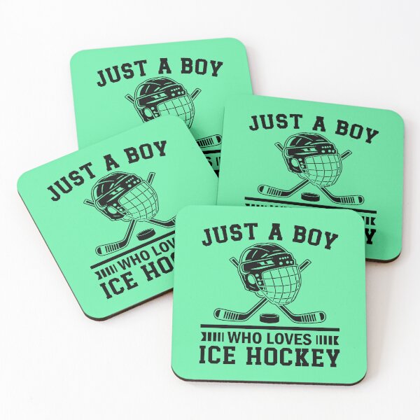 Item preview, Just A Boy Who Loves Ice Hockey. Ice Hockey Quote. Hockey Gift designed and sold by DesignHouse07.