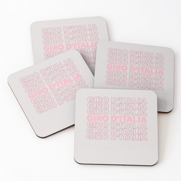 Item preview, GIRO D’ITALIA – Typography Grid in Maglia Pink (Bold Repeat Design) designed and sold by malero-design.