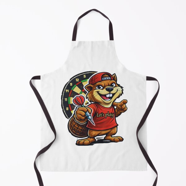 Item preview, Let’s Play Darts – Fun Darts Mascot Illustration designed and sold by GreennieArt.