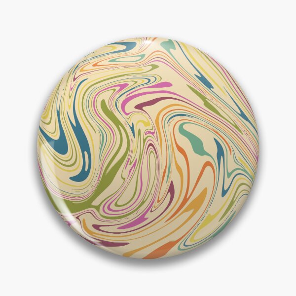Item preview, Retro Psychedelic Marble Swirl - Groovy 70s Fluid Art Abstract designed and sold by DeeLulu.