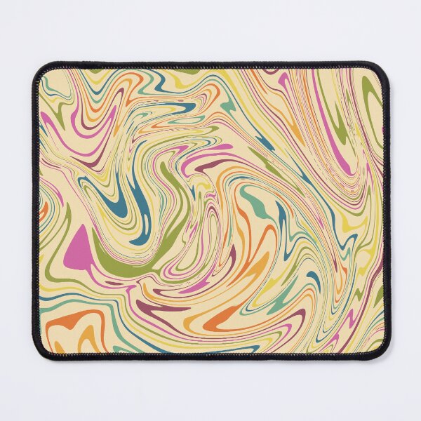 Item preview, Retro Psychedelic Marble Swirl - Groovy 70s Fluid Art Abstract designed and sold by DeeLulu.