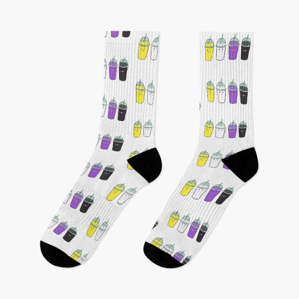 Item preview, Non-Binary Flaf Sticker designed and sold by Mel Katcharian.