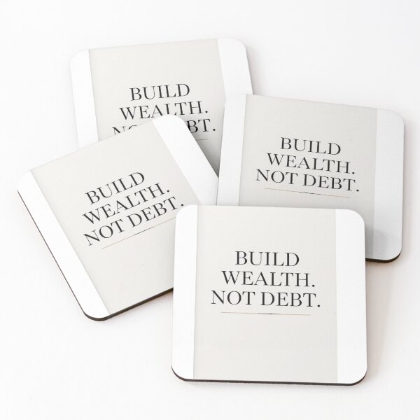 Item preview, Build Wealth Not Debt – Minimalist Money Mindset Poster – Financial Habits Wall Art designed and sold by NordicWealth.