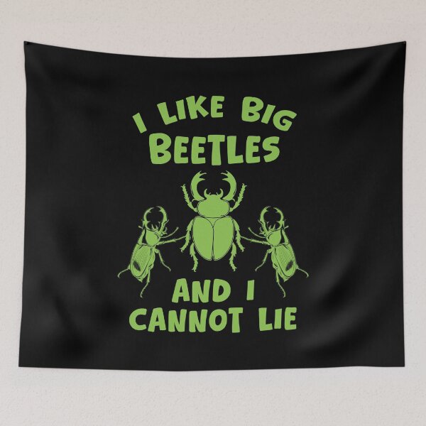 Item preview, Funny I Like Big Beetles And I Cannot Lie - Stag Beetle Entomology Pun designed and sold by Dmetalx Art Apparel.