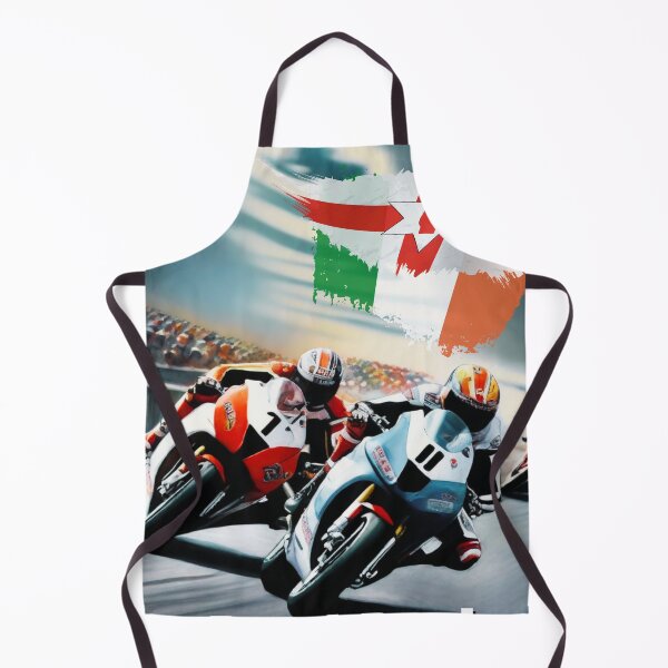Item preview, Irish Motorcycle Road Racing (Oil on Paper). designed and sold by MPC-Mince-Pies.