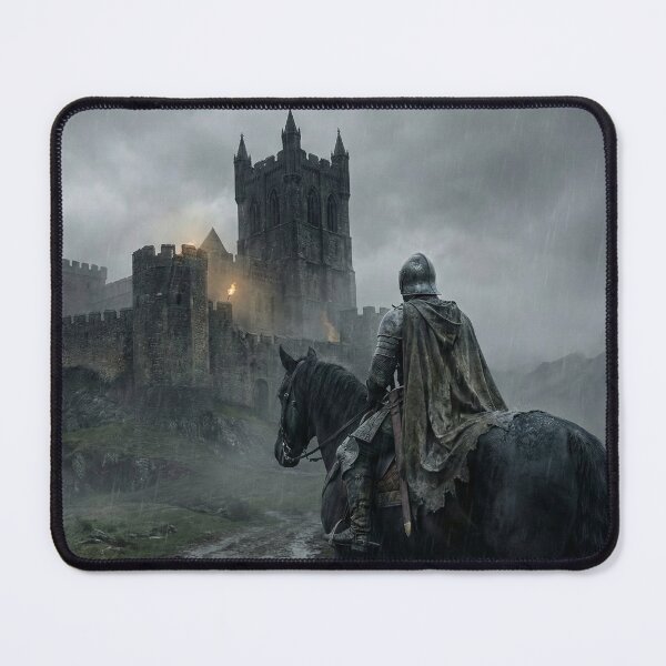 Item preview, Fortress in the Storm - Dark Medieval Art designed and sold by GENIE'S.