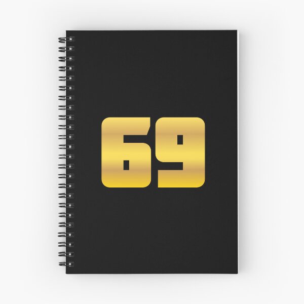 Item preview, 69, Sixty-Nine Thick Golden Bold designed and sold by Memes N Lore .