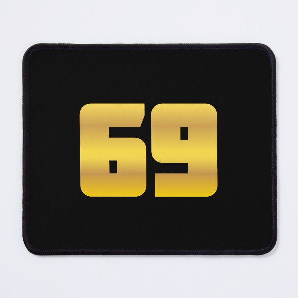 Item preview, 69, Sixty-Nine Thick Golden Bold designed and sold by Memes N Lore .