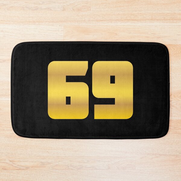Item preview, 69, Sixty-Nine Thick Golden Bold designed and sold by Memes N Lore .
