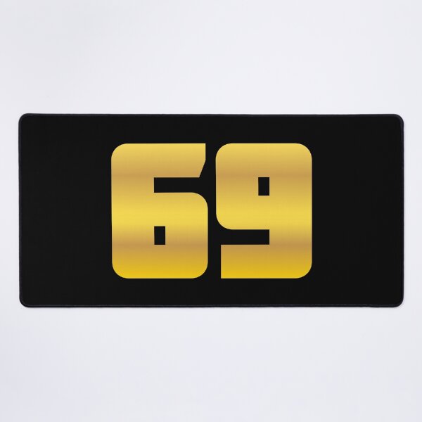 Item preview, 69, Sixty-Nine Thick Golden Bold designed and sold by Memes N Lore .