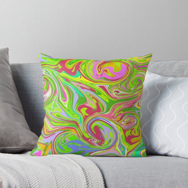 Item preview, Neon Psychedelic Marble Swirl - Trippy 90s Rave Abstract Pattern designed and sold by DeeLulu.