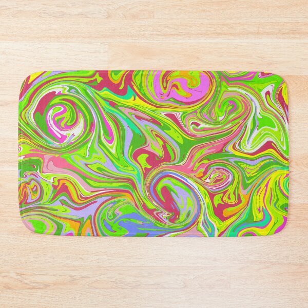 Item preview, Neon Psychedelic Marble Swirl - Trippy 90s Rave Abstract Pattern designed and sold by DeeLulu.