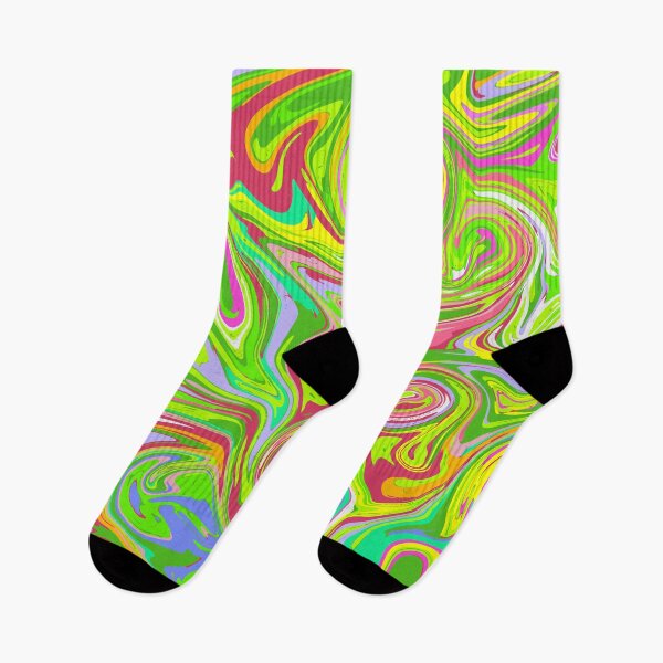 Item preview, Neon Psychedelic Marble Swirl - Trippy 90s Rave Abstract Pattern designed and sold by DeeLulu.