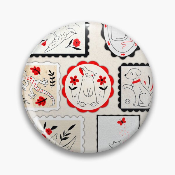 Item preview, Vintage Animal Stamps designed and sold by JayBugArt.
