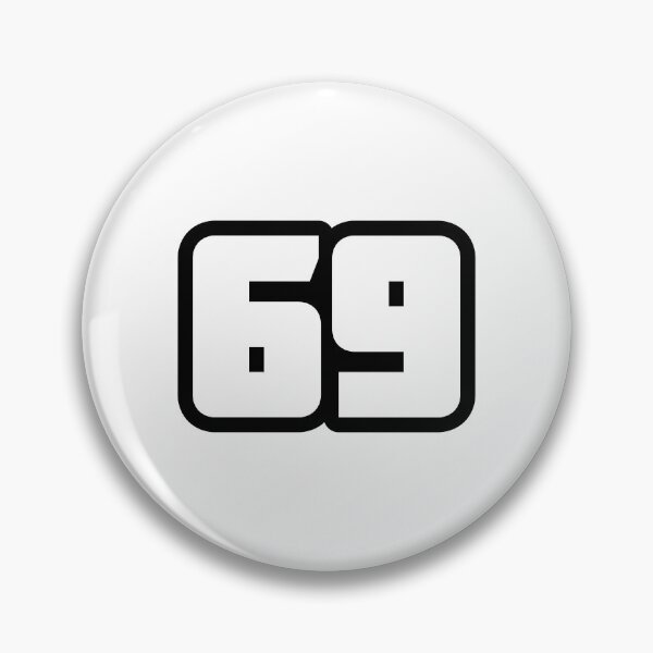 Item preview, 69, Sixty-Nine Thick Bold Outline designed and sold by Memes N Lore .