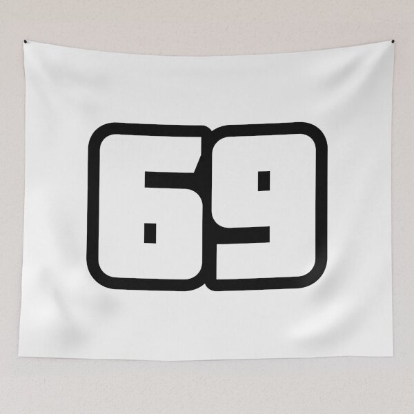 Item preview, 69, Sixty-Nine Thick Bold Outline designed and sold by Memes N Lore .