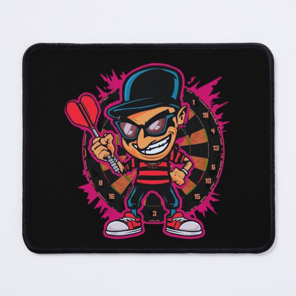Item preview, Street Darts Rebel – Bold Dart Player Illustration designed and sold by GreennieArt.