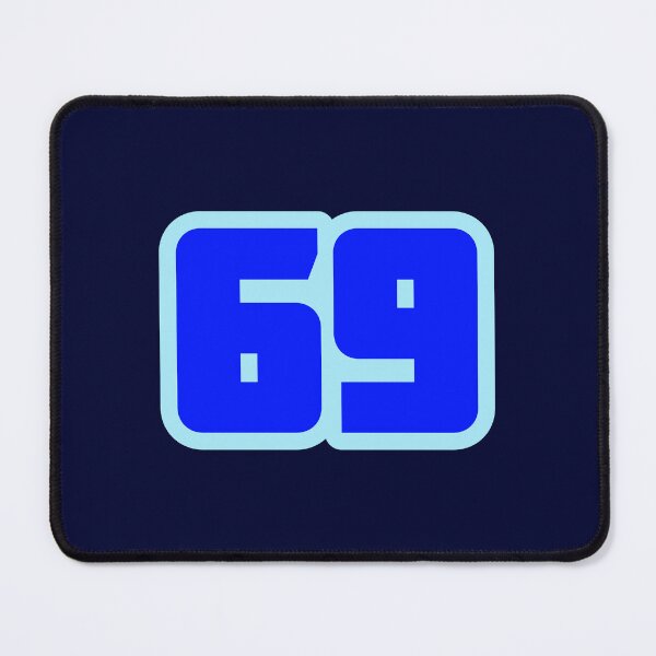 Item preview, 69, Sixty-Nine Thick Bold Blue Outline designed and sold by Memes N Lore .