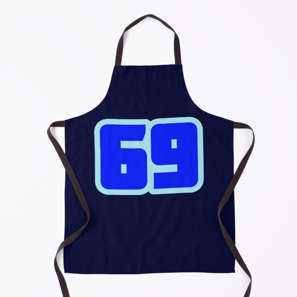 Item preview, 69, Sixty-Nine Thick Bold Blue Outline designed and sold by Memes N Lore .