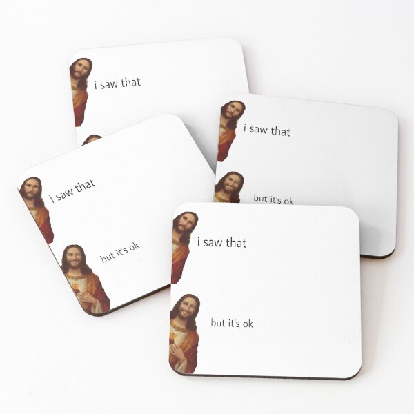 Item preview, Jesus I Saw That But It's OK - Funny Winking Meme designed and sold by Tamer ⭐⭐⭐⭐⭐.