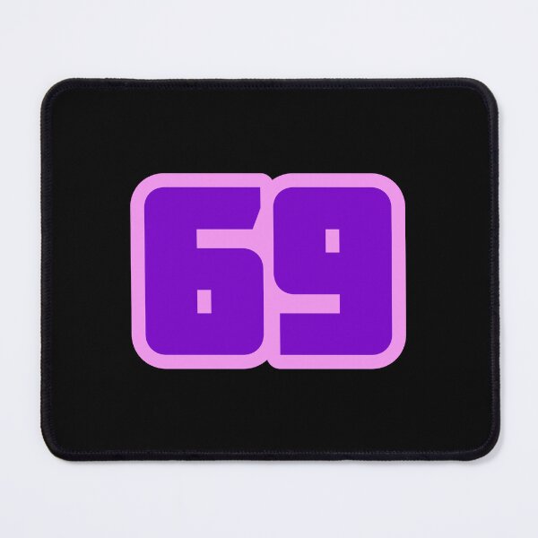 Item preview, 69, Sixty-Nine Thick Bold Pink Outline designed and sold by Memes N Lore .