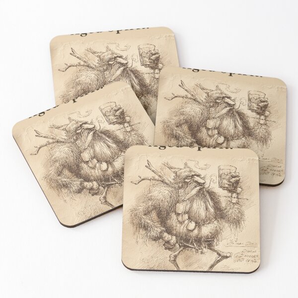 Item preview, Old Soul Viking with Whiskey | Rustic Sketch designed and sold by CodeDistilled.