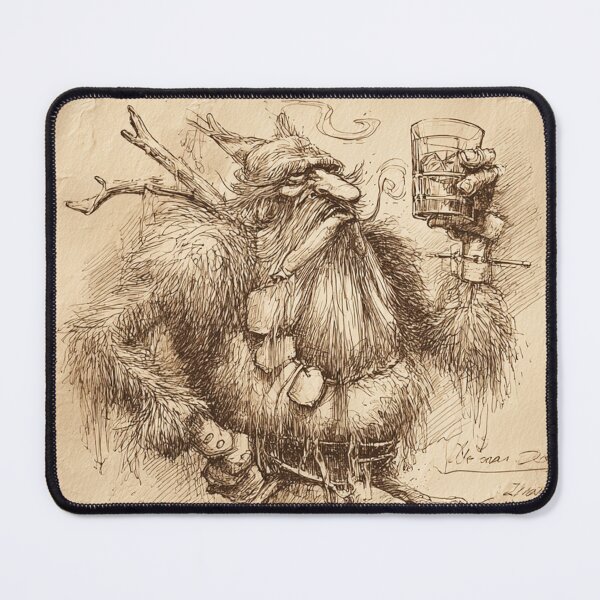 Item preview, Old Soul Viking with Whiskey | Rustic Sketch designed and sold by CodeDistilled.