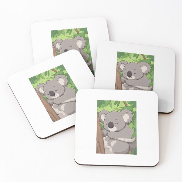 Item preview, Sleepy Anime Koala Napping in Tree  designed and sold by LauraMK.