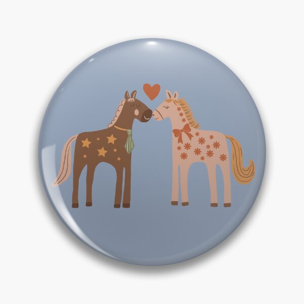 Item preview, Sweet Valentine Horses with Heart / Cute horse patter / Equestrian print/ Whimsical Love Pattern designed and sold by LucianaMcHugh.