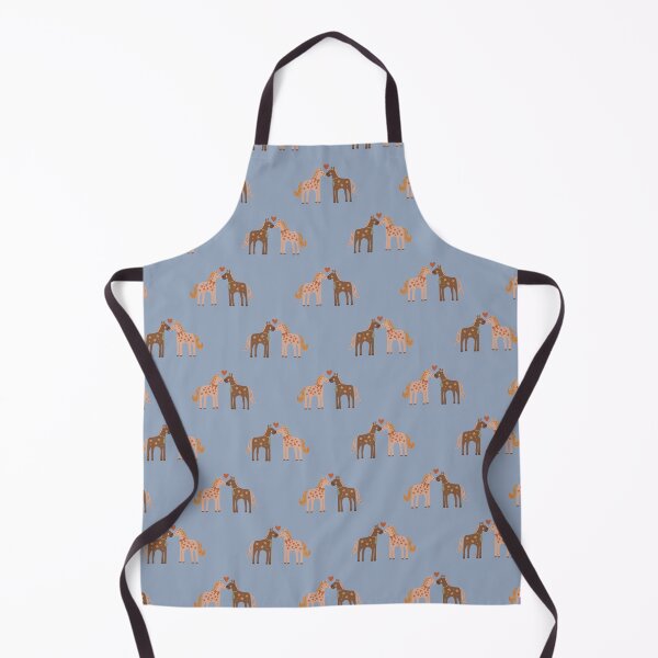 Item preview, Sweet Valentine Horses with Heart / Cute horse patter / Equestrian print/ Whimsical Love Pattern designed and sold by LucianaMcHugh.