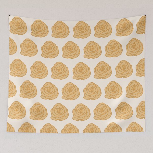 Item preview, Bold Stylized Yellow Roses – Modern Floral on Solid Cream Background designed and sold by LucianaMcHugh.