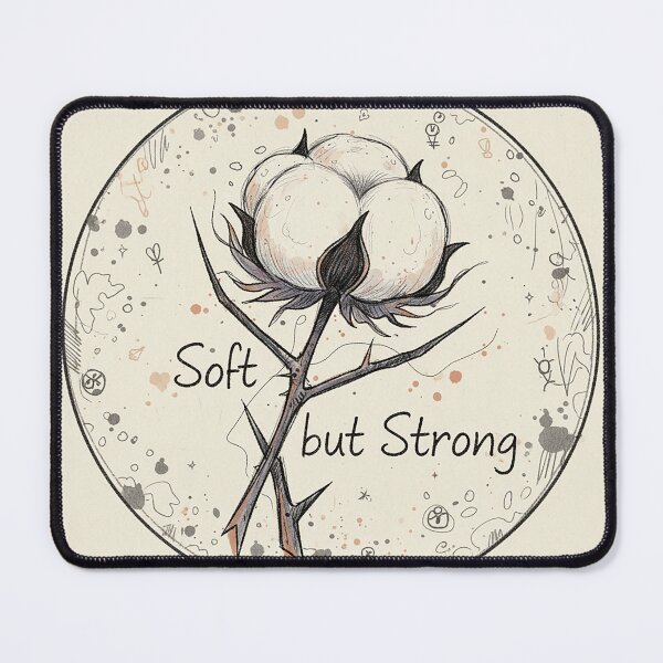 Item preview, Soft but Strong: Cotton & Thorns Sketch designed and sold by VisualRotaStudio .