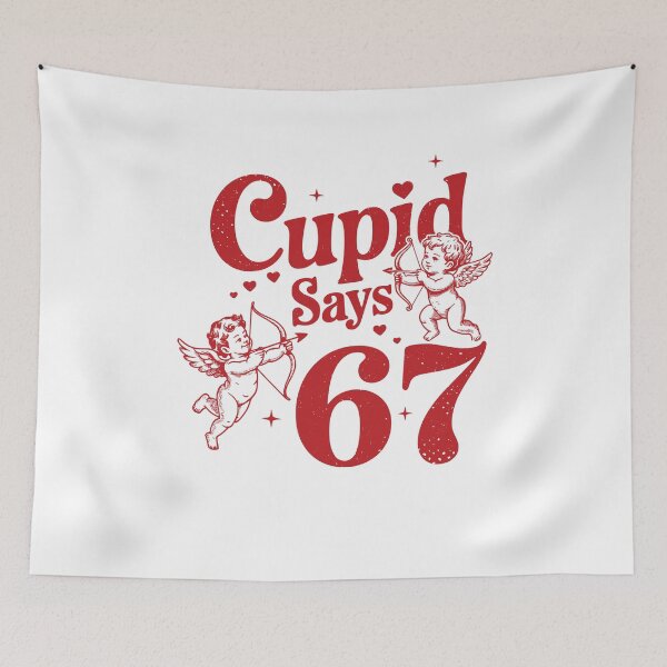 Item preview, Cupid Says 67 Funny Valentine day Love Quote designed and sold by MuniraWearify.