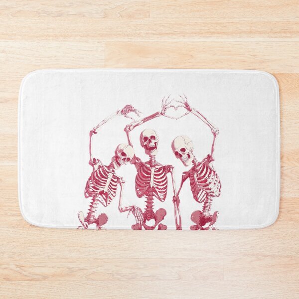 Item preview, Three Pink Skeletons Forming Heart Shape for Gothic Valentines Day designed and sold by BigStar-Cart.