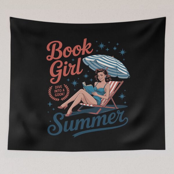 Item preview, Girl Reading Book Summer Beach Vacation For Book Lover designed and sold by CombatTask.